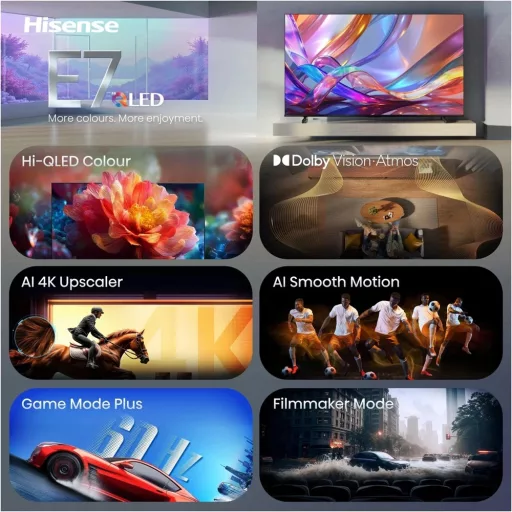 Hisense 75E7S TV 75" 4K UHD SMART QLED