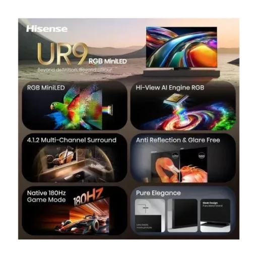 Hisense 75UR9S TV 75" 4K RGB SMART MINILED