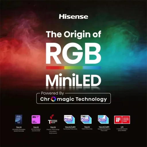 Hisense 85UR9S TV 85" 4KRGB SMART MINILED