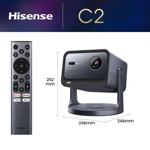 Hisense C2 PROJEKTOR LASER 4K UHD SMART MINI 2500lm,,65"-300