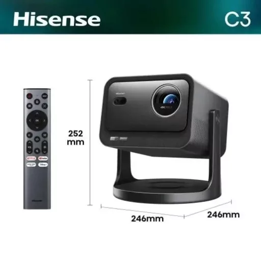 Hisense C3 PROJEKTOR LASER 4K UHD SMART 2500lm, 65"-300