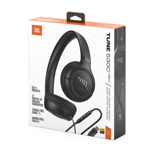 Jbl T530CBLK FEJHALLGATÓ
