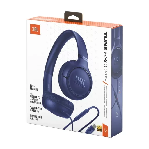 Jbl T530CBLU FEJHALLGATÓ