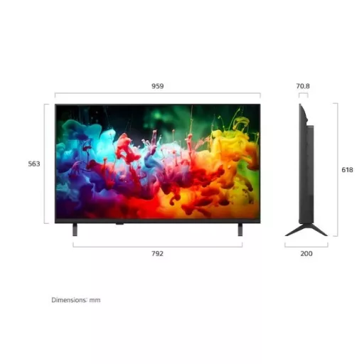 Lg 43QNED71B3B.AEU TV 43" 4K UHD QNED MINI LED AI SMART TV, 2026 ,WEBOS , HDR10 PRO