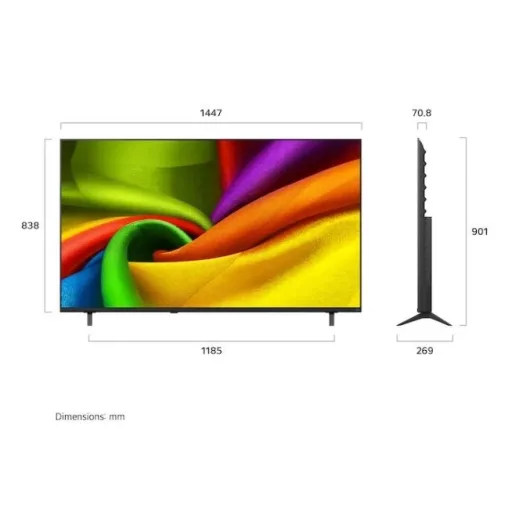 Lg 65NU850B3LA.AEU TV 65" 4K UHD NANO AI SMART TV, 2026,DOLBY VISION,WEBOS,