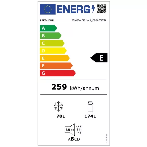 Liebherr ISKGBN 5Z1EC3 HŰTŐ ALULFAGYASZTÓS BEÉPÍTHETŐ