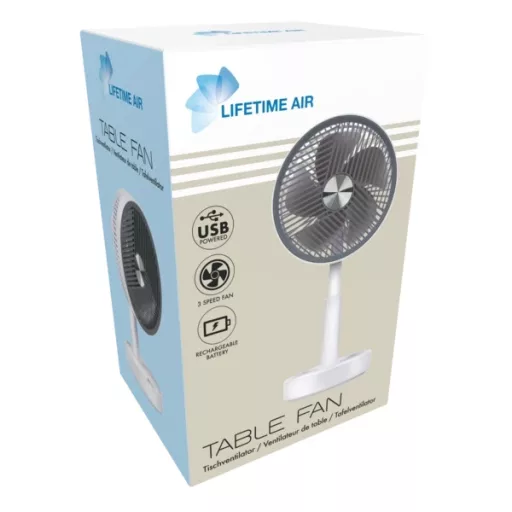 Lifetime Air 871125243631 VENTILÁTOR ASZTALI AKKUMULÁTOROS