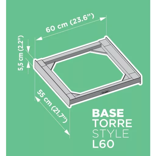 Meliconi 656115 BASE TORRE STYLE L60 ÖSSZEÉPÍTŐ KERET