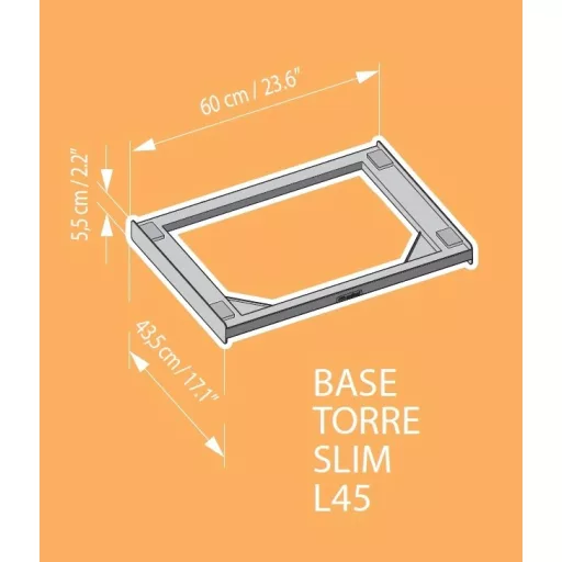 Meliconi 656116 BASE TORRE SLIM L45 ÖSSZEÉPÍTŐ KERET