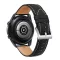 Mybandz 20SKU4561 ELEGÁNS FEKETE, BŐR ÓRASZÍJ EZÜST CSATTAL / 20MM