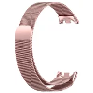   Mybandz 29002 MI BAND 8 - MILÁNÓI MÁGNESES FÉM ÓRASZÍJ - PINK-ARANY