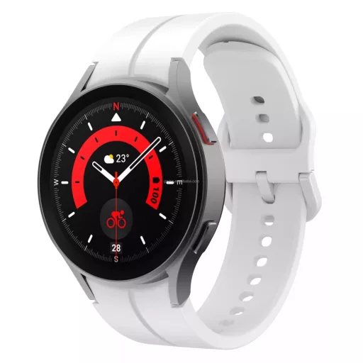 Mybandz 40421 SPORTOS SZILIKON ÓRASZÍJ GALAXY WATCH 4-5 /FEHÉR-RÉS NÉLKÜL/ 20MM