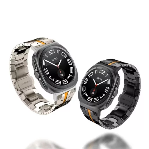 Mybandz 65041 SPACE FÉM ÓRASZÍJ-EZÜST-NARANCS/SAMSUNG GALAXY WATCH ULTRA