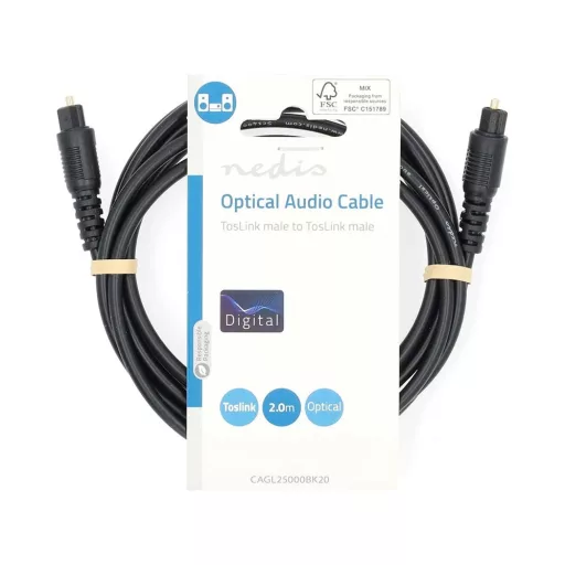 Nedis CAGL25000BK20 DIGITÁLIS HANGKÁBEL