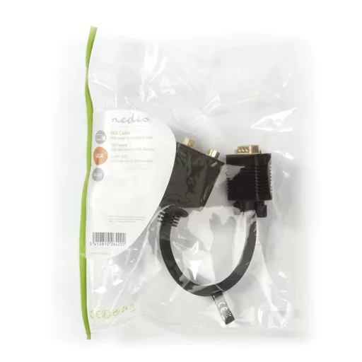 Nedis CCGP59120BK02 VGA KÁBEL 0,2 M
