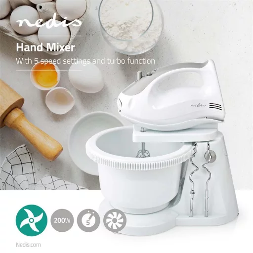 Nedis KAHM110CWT TÁLAS MIXER