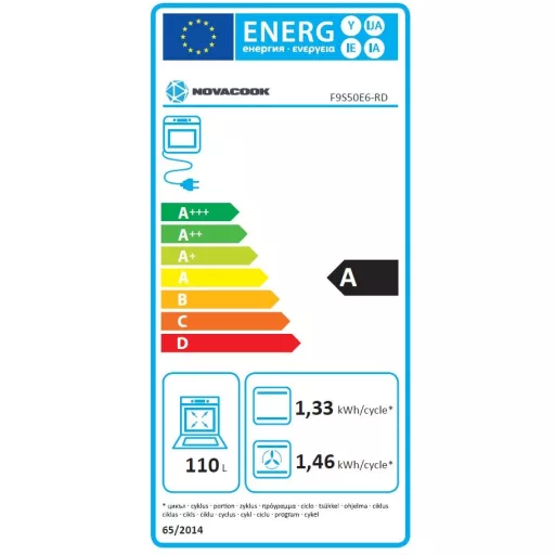 Novacook F9S50E6 RD TŰZHELY KOMBINÁLT 90 CM