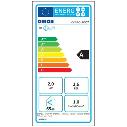 Orion OMAC-2007 mobil klíma, 7000 BTU