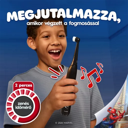Oral-B IO KIDS SPIDERMAN 10PO010477 GYEREK FOGKEFE + ÚTITOK
