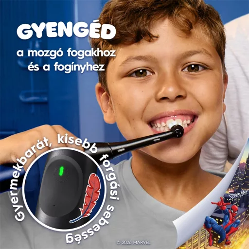 Oral-B IO KIDS SPIDERMAN 10PO010477 GYEREK FOGKEFE + ÚTITOK