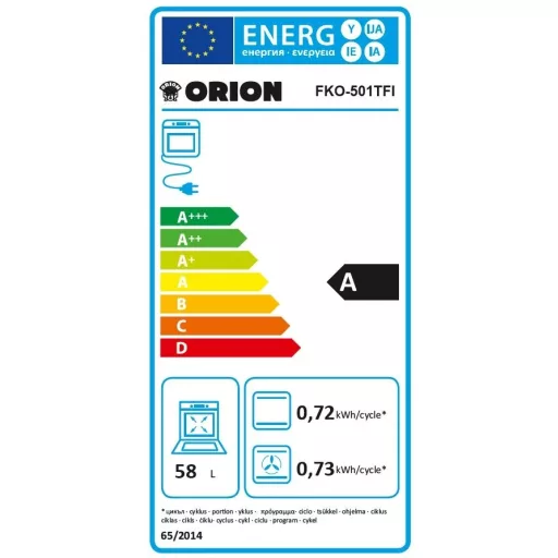 Orion FKO501TFI TŰZHELY KOMBINÁLT