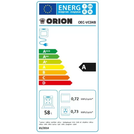 Orion OEC-VC04B TŰZHELY KERÁMIALAPOS
