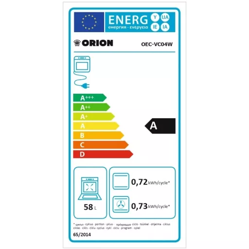 Orion OEC-VC04W TŰZHELY KERÁMIALAPOS