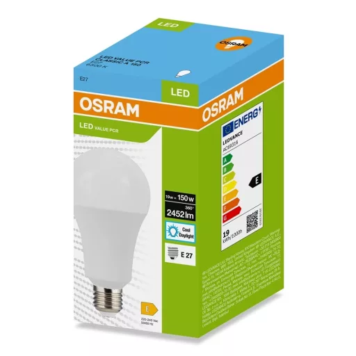 Osram LED-PCR-CLA19E27HF LED FÉNYFORRÁS  19W (150W), 6500K, 2452LM, E27, HIDEG FEHÉR