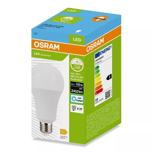 Osram LED-PCR-CLA19E27HF LED FÉNYFORRÁS  19W (150W), 6500K, 2452LM, E27, HIDEG FEHÉR
