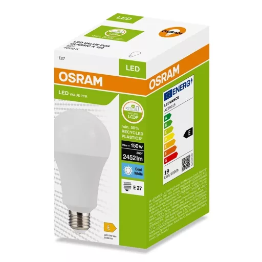 Osram LED-PCR-CLA19E27TF LED FÉNYFORRÁS  19W (150W), 4000K, 2452LM, E27, TERMÉSZETES FEHÉR