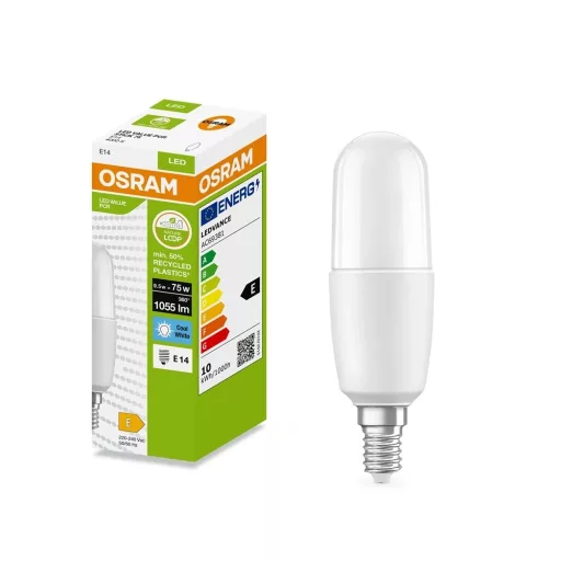 Osram LED-PCR-STC9.5E14TF LED FÉNYFORRÁS  9,5W (75W), 4000K, 1055LM, E14, TERMÉSZETES FEHÉR