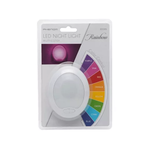 Phenom 20285 LED-ES ÉJSZAKAI FÉNY - SZÍNVÁLTÓ - PREMIUM "SMOOTH" - 7 LED, 8X10CM