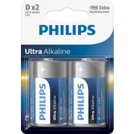Philips LR20E2B/10 ELEM ULTRA ALKALI D 2-BLISZTER