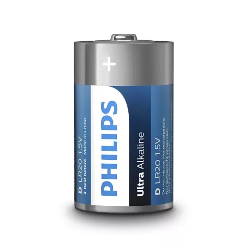 Philips LR20E2B/10 ELEM ULTRA ALKALI D 2-BLISZTER