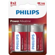 Philips LR20P2B/10 ELEM POWER ALKALI D 2-BLISZTER