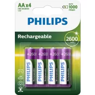 Philips R6B4B260/10 ELEM TÖLTHETŐ AA 2600 mAh 4-BLISZTER