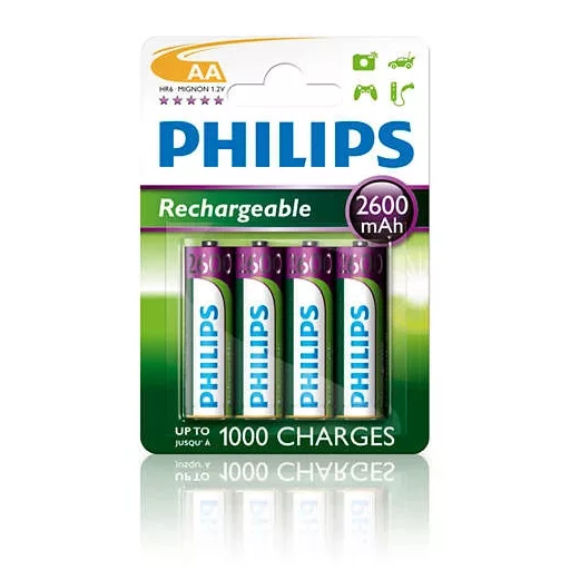 Philips R6B4B260/10 ELEM TÖLTHETŐ AA 2600 mAh 4-BLISZTER