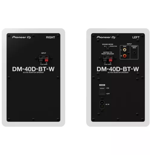 Pioneer DJ DM-40D-BT-W HANGFAL BLUETOOTH, FEHÉR