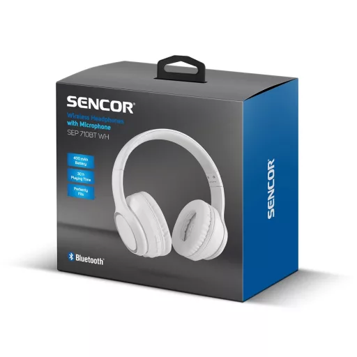 Sencor SEP 710BT WH FEJHALLGATÓ BLUETOOTH
