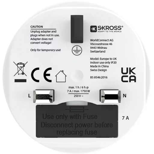 Skross 1.500230C-E UTAZÓADAPTER - EUROPE TO UK
