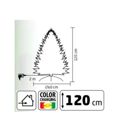 Home by Somogyi KIX120LED MŰFENYŐ LED-ES OPTIKAI SZÁLLAL 120 CM
