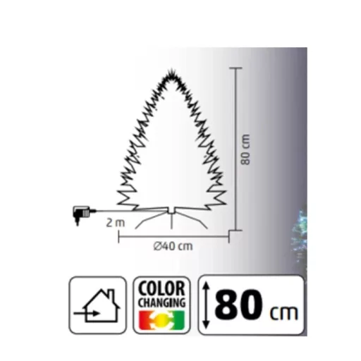 Home by Somogyi KIX80LED MŰFENYŐ LED-ES OPTIKAI SZÁLLAL 80 CM