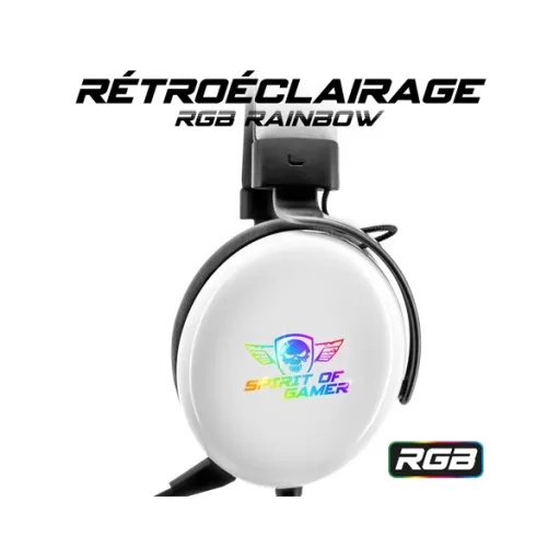 Spirit of Gamer MIC-XH700WT GAMER FEJHALLGATÓ SPIRIT OF GAMER PRO H700 WHITE