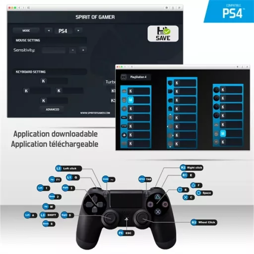 Spirit of Gamer SOG-CONV2 EGÉR/BILLENTYŰZET ADAPTER KONZOLOKHOZ