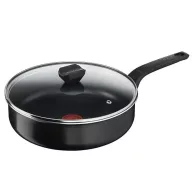   Tefal B5673253 PÁROLÓ SERPENYŐ FEDŐVEL 24CM SIMPLY CLEAN RED