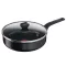 Tefal B5673253 PÁROLÓ SERPENYŐ FEDŐVEL 24CM SIMPLY CLEAN RED
