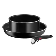   Tefal L1539243 SERPENYŐ SZETT INGENIO 6 EASY COOK N CLEAN BLACK 3 RÉSZES