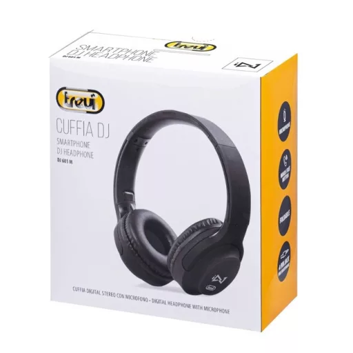 Trevi DJ 601M FEKETE FEJHALLGATÓ HEADSETTEL