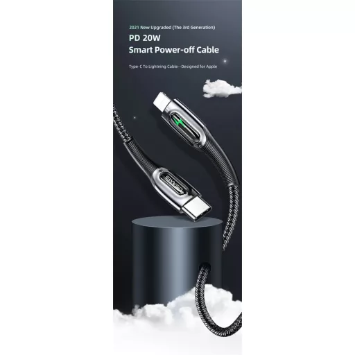 Usams SJ518USB01 LIGHTNING KÁBEL TYPE C