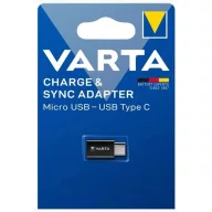 Varta 57945101401 MICRO USBTYPE C ADAPTER, FEKETE